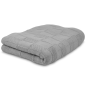 Preview: Knitted blanket | Checkered. Light gray